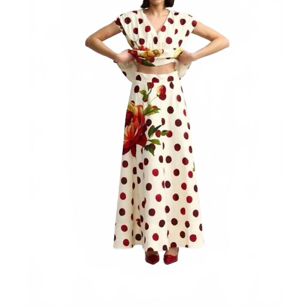 NEW ASTON STUDIO blair maxi skirt in antique rose